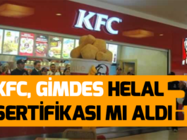 kfc helal sertifikası
